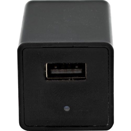 Front View Of USB Charging Adaptor Hidden Camera With DVR.