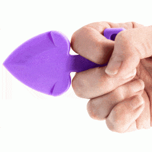 Image Showing The Use Of The Purple Heart Attack Self Defense Key Chain.