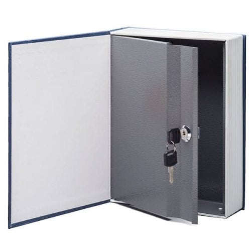 Standing Open View Of Locking Book Diversion Safe